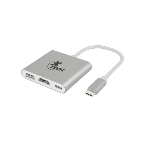 Adaptador Multipuerto Hub USB Xtech XTC-565 Tipo C 3 en 1
