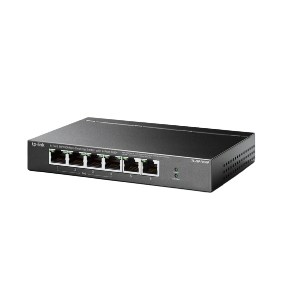 Switch TP-Link 6 Puertos TL-SF1006P 10/100 Mbps Desk + PoE