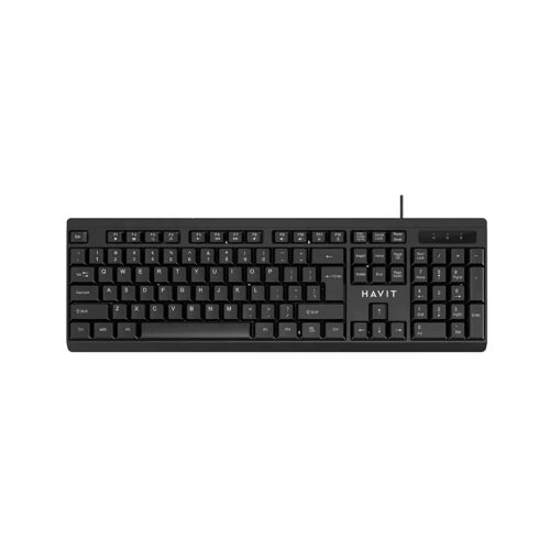 Teclado Havit Kb376 Usb Español Black