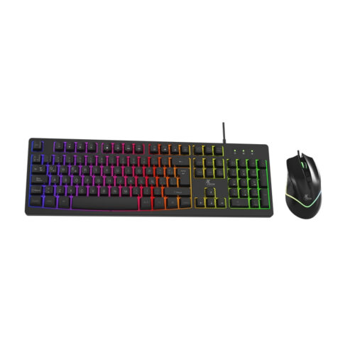 Combo Teclado Y Mouse XTech XTK-531s Antec Gaming Español Black