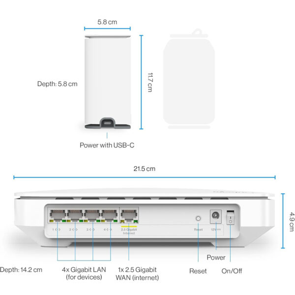 Router Linksys LN11011201 Velop Micro 6 2-Pack AX3000 WiFi 6