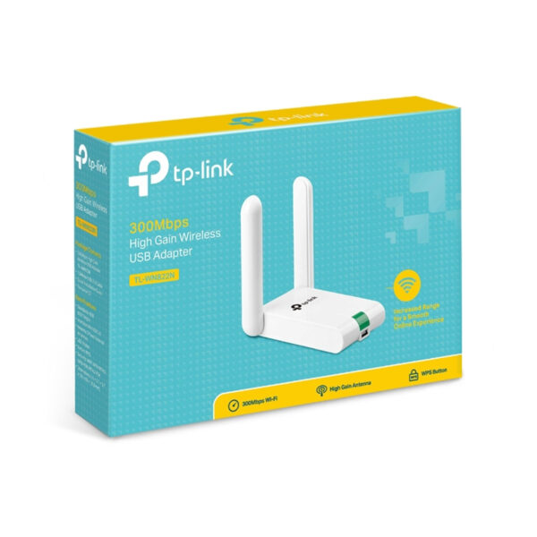 Receptor Tp-Link TL-WN822N USB High Gain 300mbps