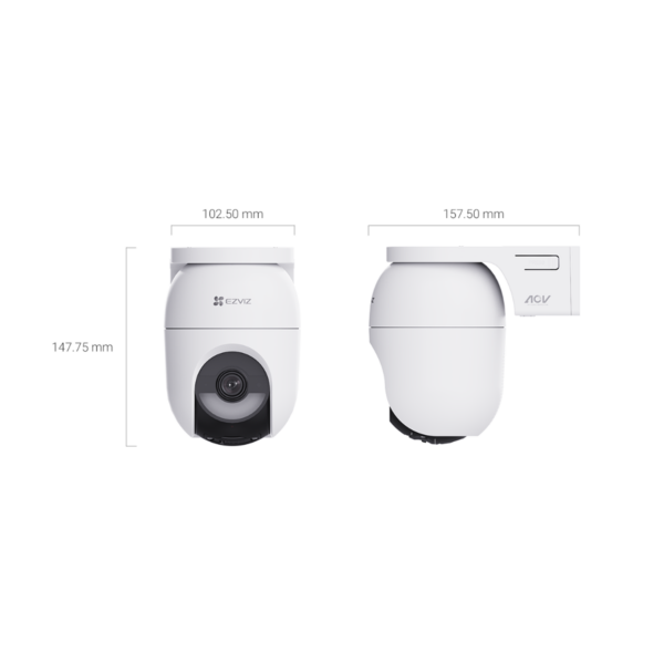 Camara Ezviz CB8 Lite 2K Exterior + Panel Solar