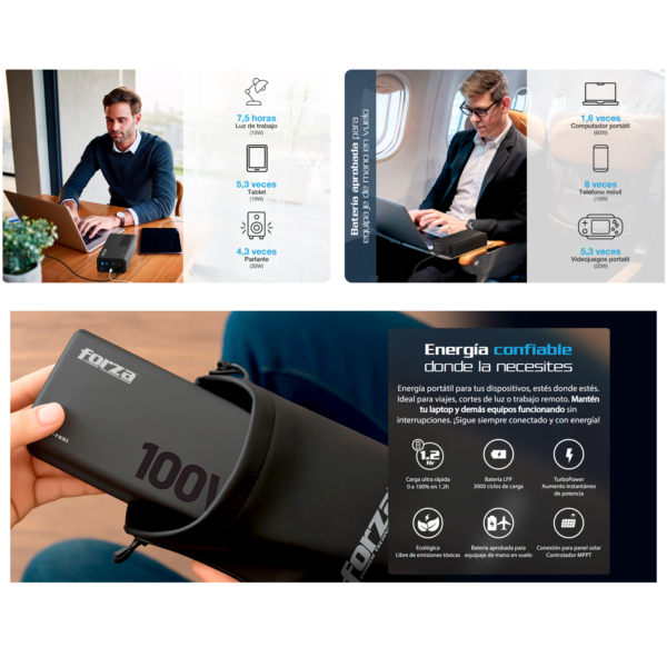 dbff9d_56b9443cb906462d8eec52ffdf6969aemv2.png Estacion de Poder Portatil Forza TITAN FPP-T100 100W-1AC