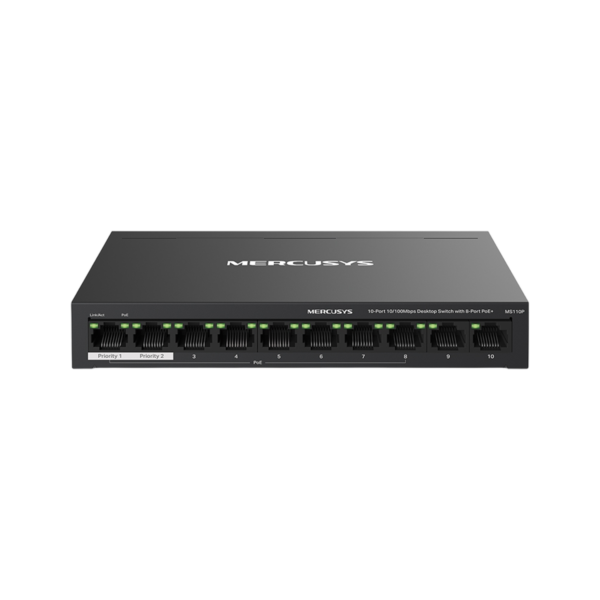 dbff9d_5d0fee05892549fe843a27caf3dfc808mv2.png Switch Mercusys MS110P 2 Ptos + 8 Ptos PoE+ 10/100Mbps