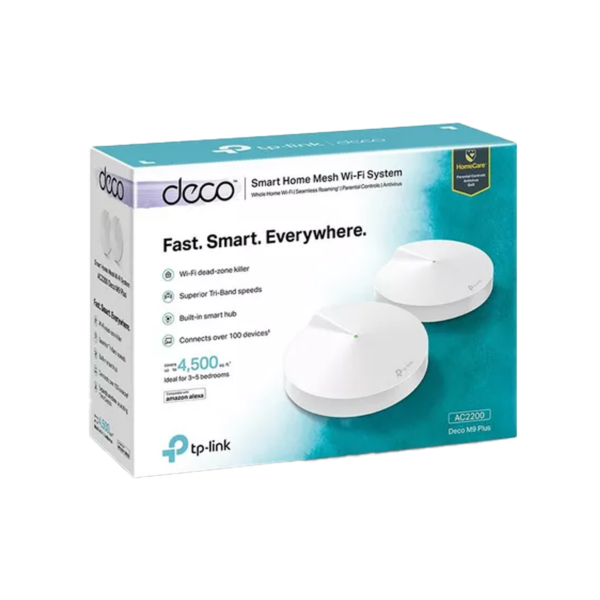 Router Tp-Link Deco M9 Plus (2 Pack) AC2200 Tri-Band