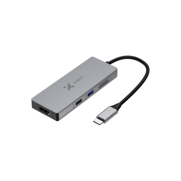 dbff9d_7a56ab312e4a414885f64e5b63eb95f7mv2.png Hub XTECH XTC564 Multipuertos 5 en 1 USB-C