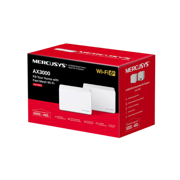 Router Mercusys Halo H80x (2-Pack) AX3000 Whole Home Mesh