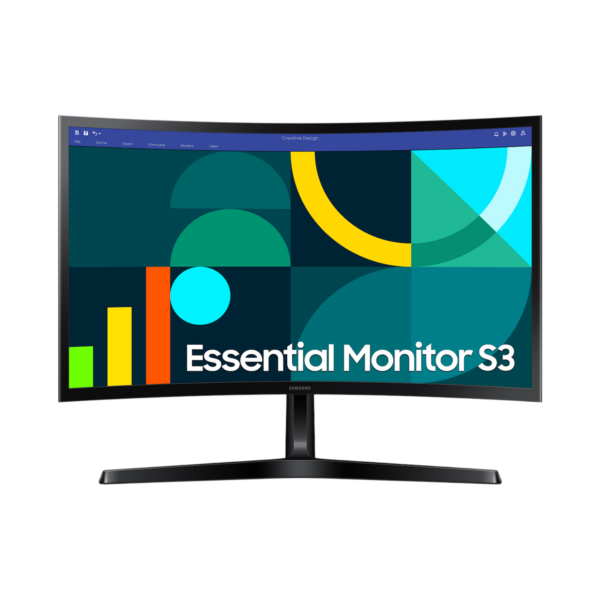 dbff9d_9e24472a8c6b41ecb265d746f74f5bdbmv2.png Monitor Samsung 24" S3 Essential S24D366GAN Curvo