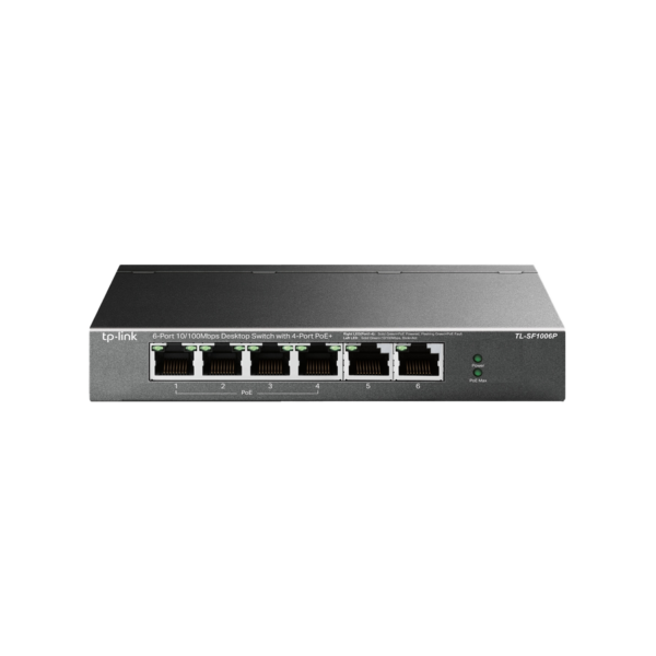Switch TP-Link 6 Puertos TL-SF1006P 10/100 Mbps Desk + PoE