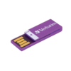 Pendrive 16GB Verbatim Clip-it 2.0 Violeta
