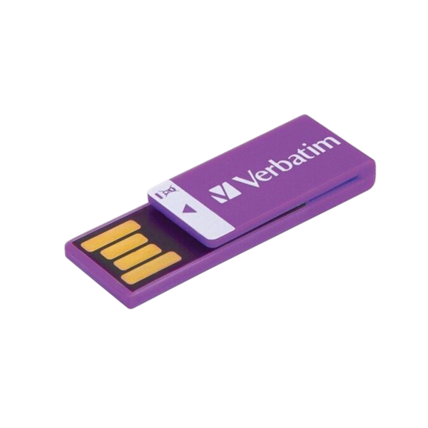 Pendrive 16GB Verbatim Clip-it 2.0 Violeta