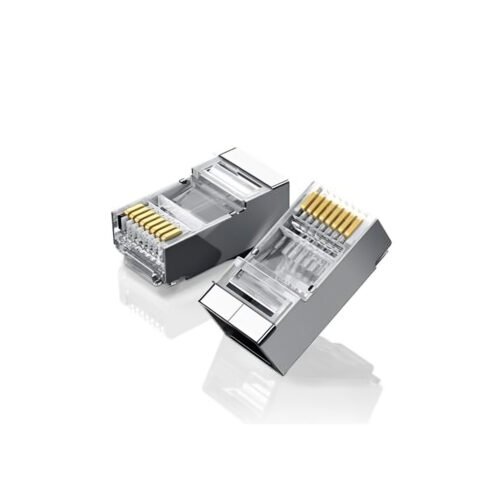 Conectores Blindados RJ45 CAT6 100 unidades