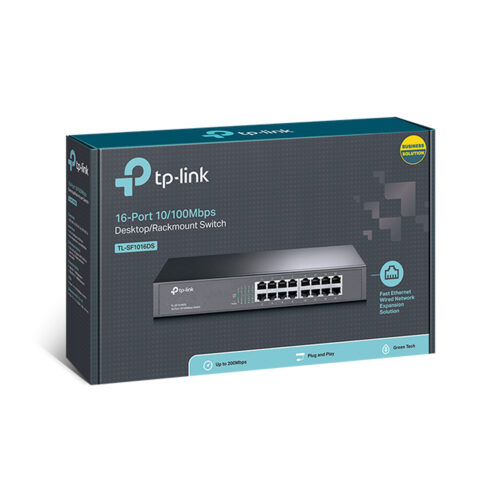 Switch Tp-Link 16 Puertos TL-SF1016DS 10/100 Mbps Rackmount