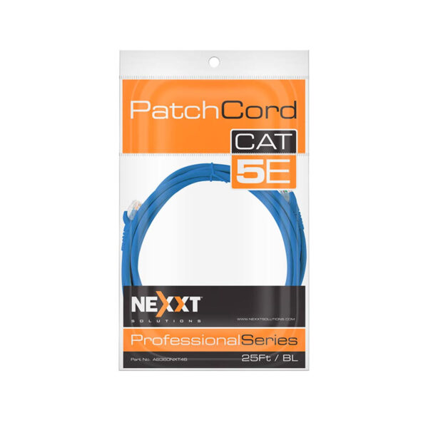 Cable Patch Cord NEXXT Professional Series CAT5e 25FT / 8M