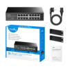 Switch Cudy 16 Puertos GS1016E Gigabit Light Administrable