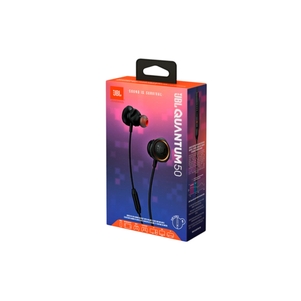 Audifono JBL Quantum 50 Alambrico Gaming con Microfono Black