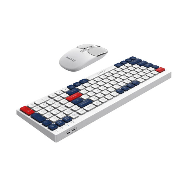 Combo Teclado y Mouse Havit KB830WB Dual Mode Inalambrico