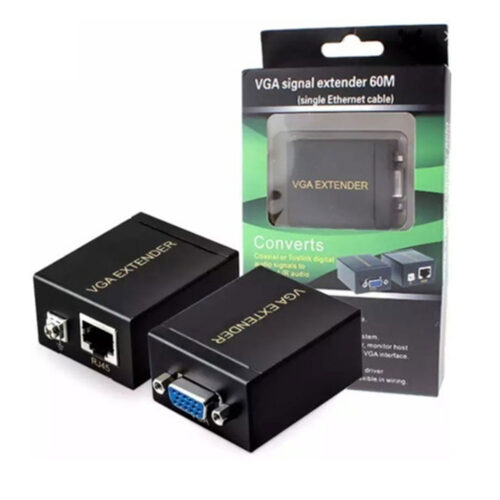 Convertidor red a VGA extensor de cable