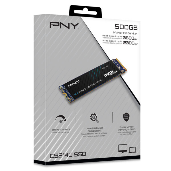 Disco Duro SSD 500GB M.2 PNY Cs2140