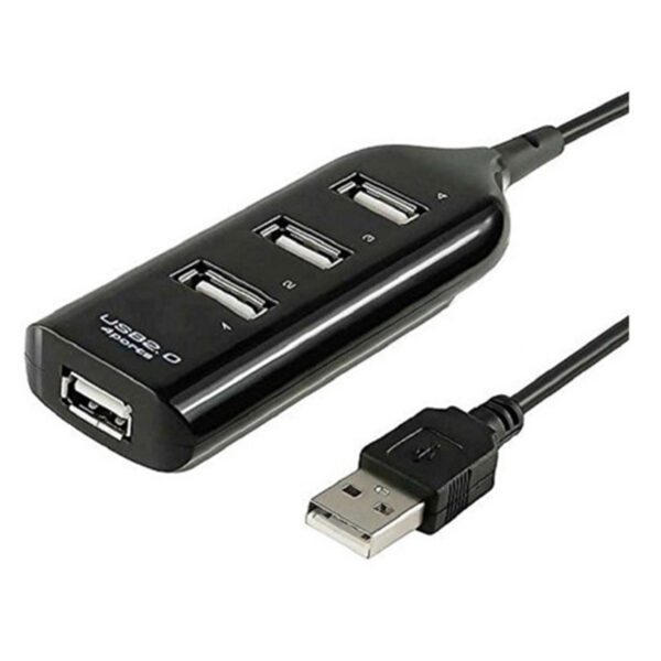 Hub USB 4 puertos extension adaptador USB 2.0