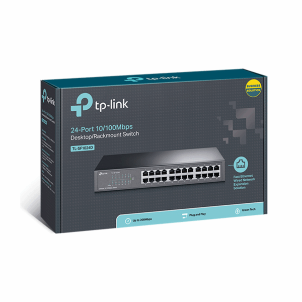 dcd309_84a574a4b8f648159b11416d6043f598mv2.png Switch Tp-Link 24 Puertos TL-SF1024D 10/100 Mbps Desktop Rackmount