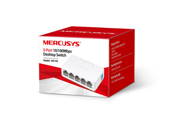 Switch Mercusys 5 Puertos MS105 10/100 Mbps