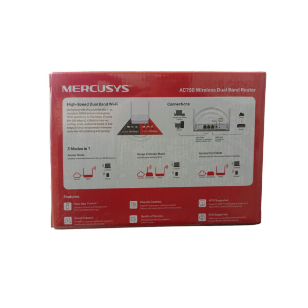 Router Mercusys MR20 AC750 Doble Banda