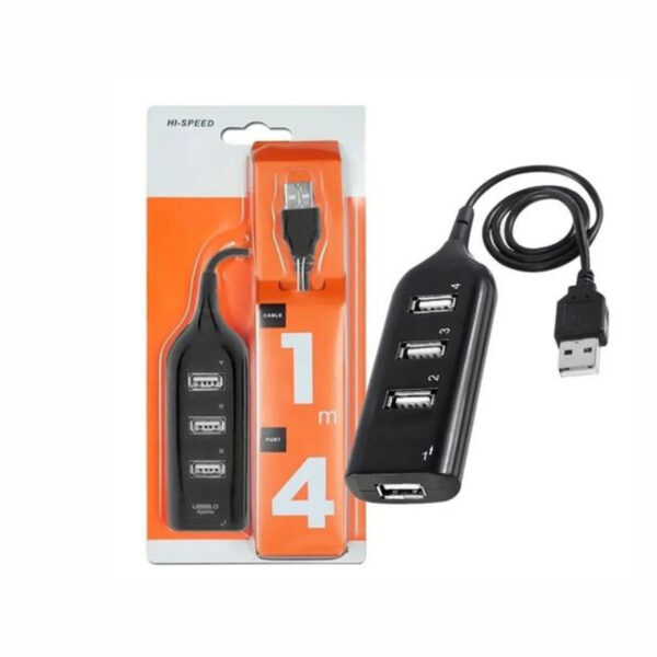 Hub USB 4 puertos extension adaptador USB 2.0
