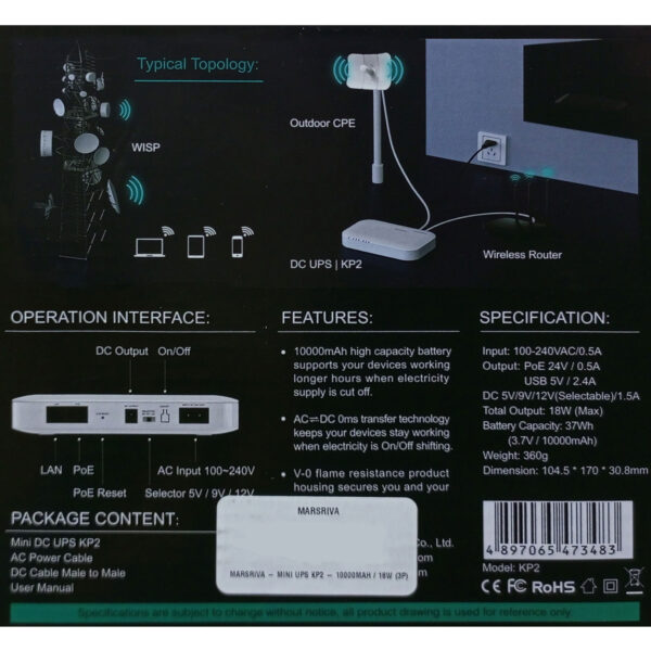 dcd309_d05b7f75f50e4cad93ec431a267dfc5amv2.jpg Mini Ups Inteligente Marsriva Kp2 10000mah 18w