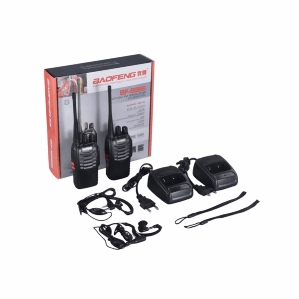2 Pares de Radios Baofeng Transmisor Manos Libres Bf-888s