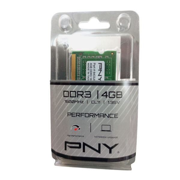 Memoria Ram Laptop PNY DDR3 4GB 1600mhz Pc3-12800