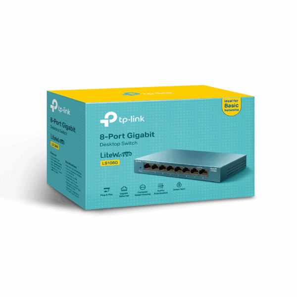 Switch Tp-Link 8 Puertos LS108G Gigabit Desktop