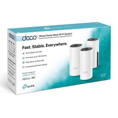 e98c42_205c29c5a25b4f3fb7e04bd8c0e4591emv2.jpg Router Tp-Link Deco M4 (3-Pack) AC1200 Whole Home Mesh