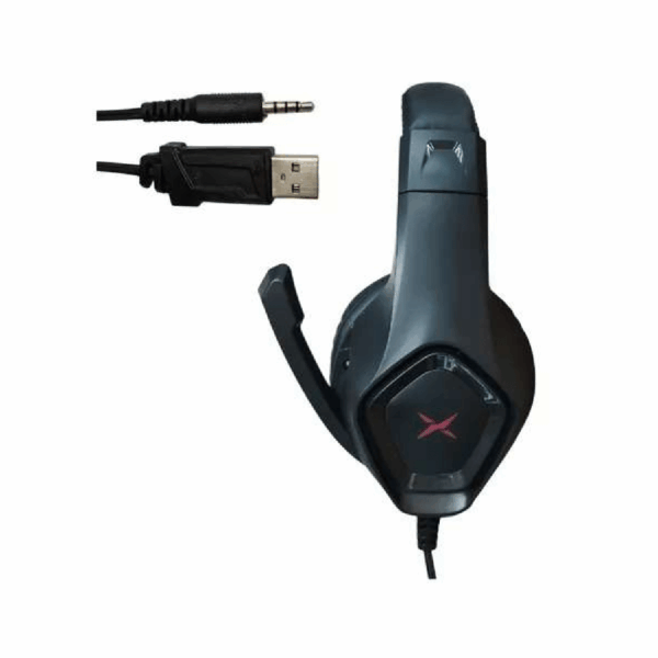 Audífono micrófono DELUX DH-T7 GAMING BK+RD
