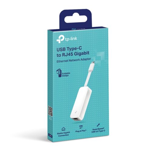 Adaptador de red Tp-Link UE300C USB tipo C a RJ45 Gigabit Ethernet
