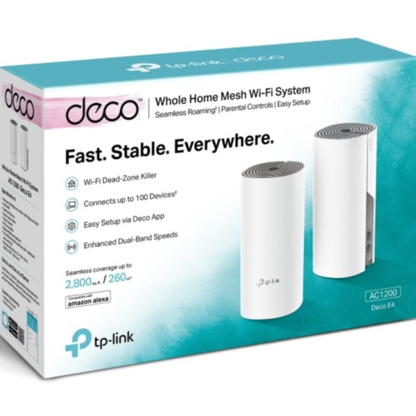 Router Tp-Link Deco E4 (2-Pack) AC1200 Whole Home Mesh