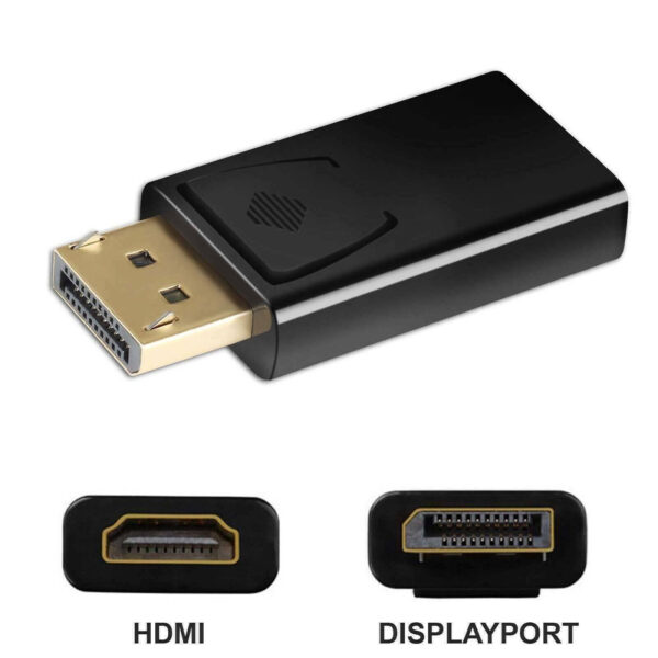 e98c42_cec546785b544bb69949801d873c204emv2.jpg Convertidor DisplayPort macho a HDMI hembra